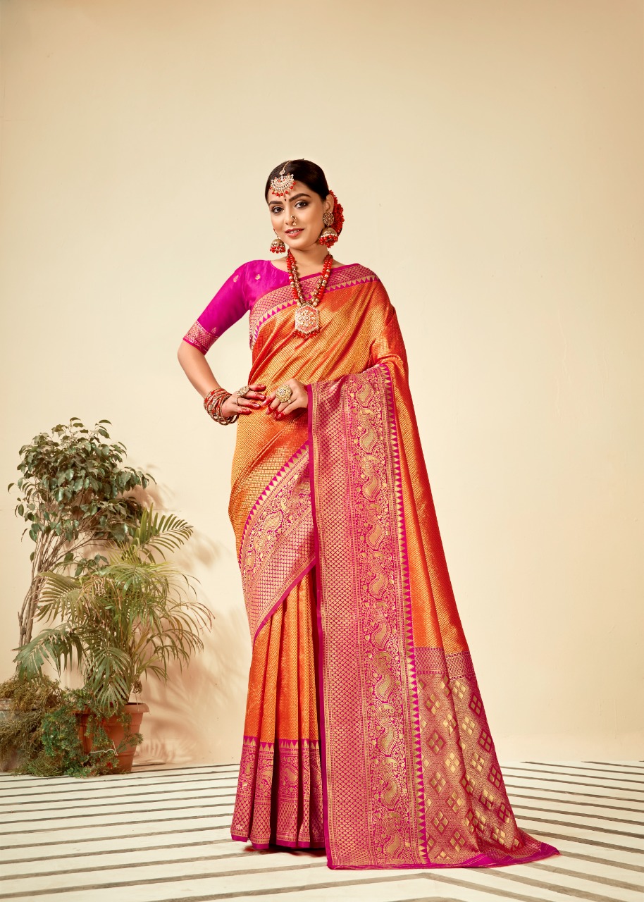 lt revanta creation vidhyut silk astonishing saree catalog