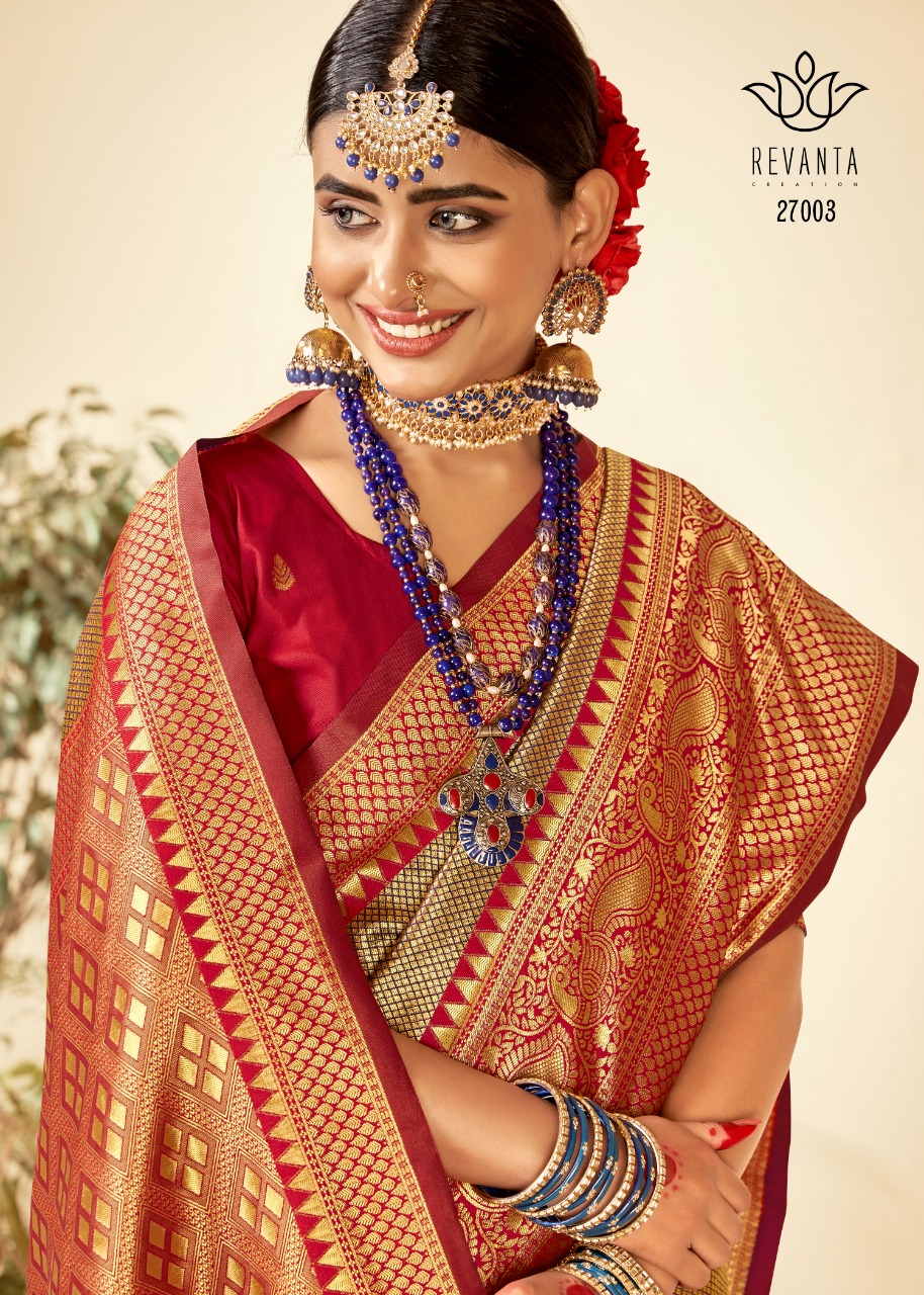 lt revanta creation vidhyut silk astonishing saree catalog