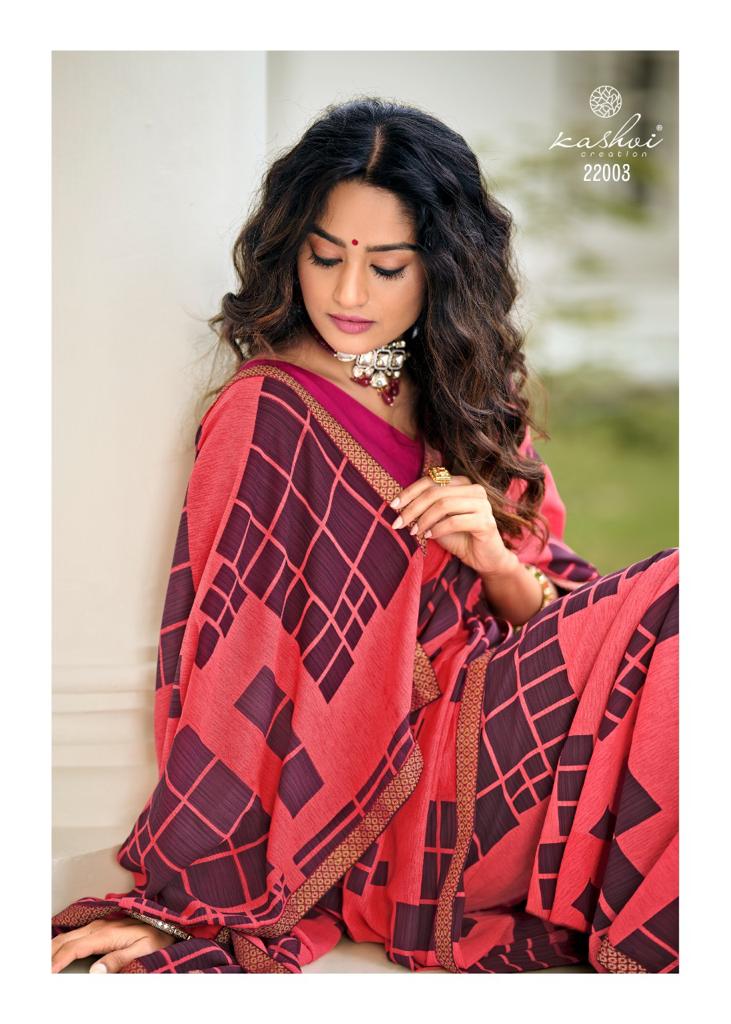 lt saree kashvi creation ansh vol 3 beautifull print saree catalog