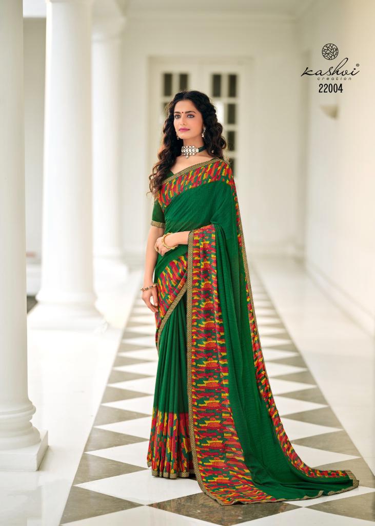 lt saree kashvi creation ansh vol 3 beautifull print saree catalog