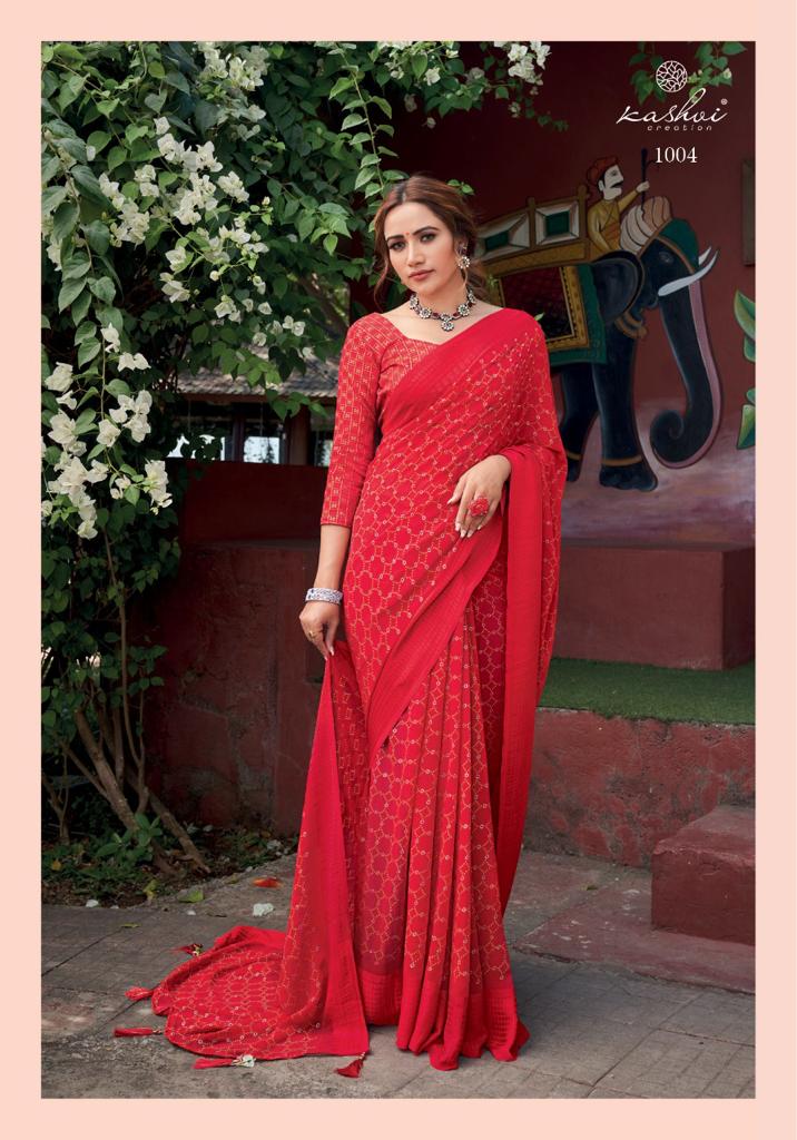 lt saree kashvi creation veda graceful print saree catalog