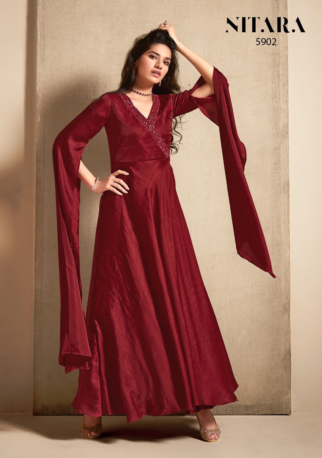 nitara nyx vol 2  silk new and modern style gown catalog