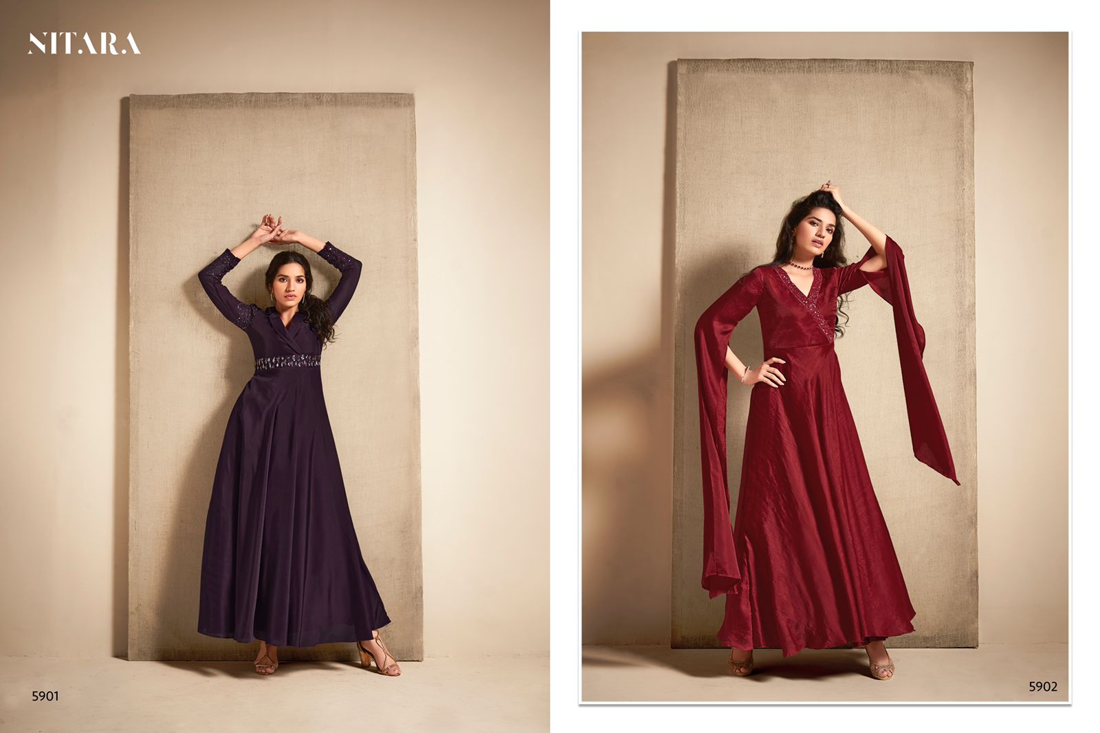 nitara nyx vol 2  silk new and modern style gown catalog