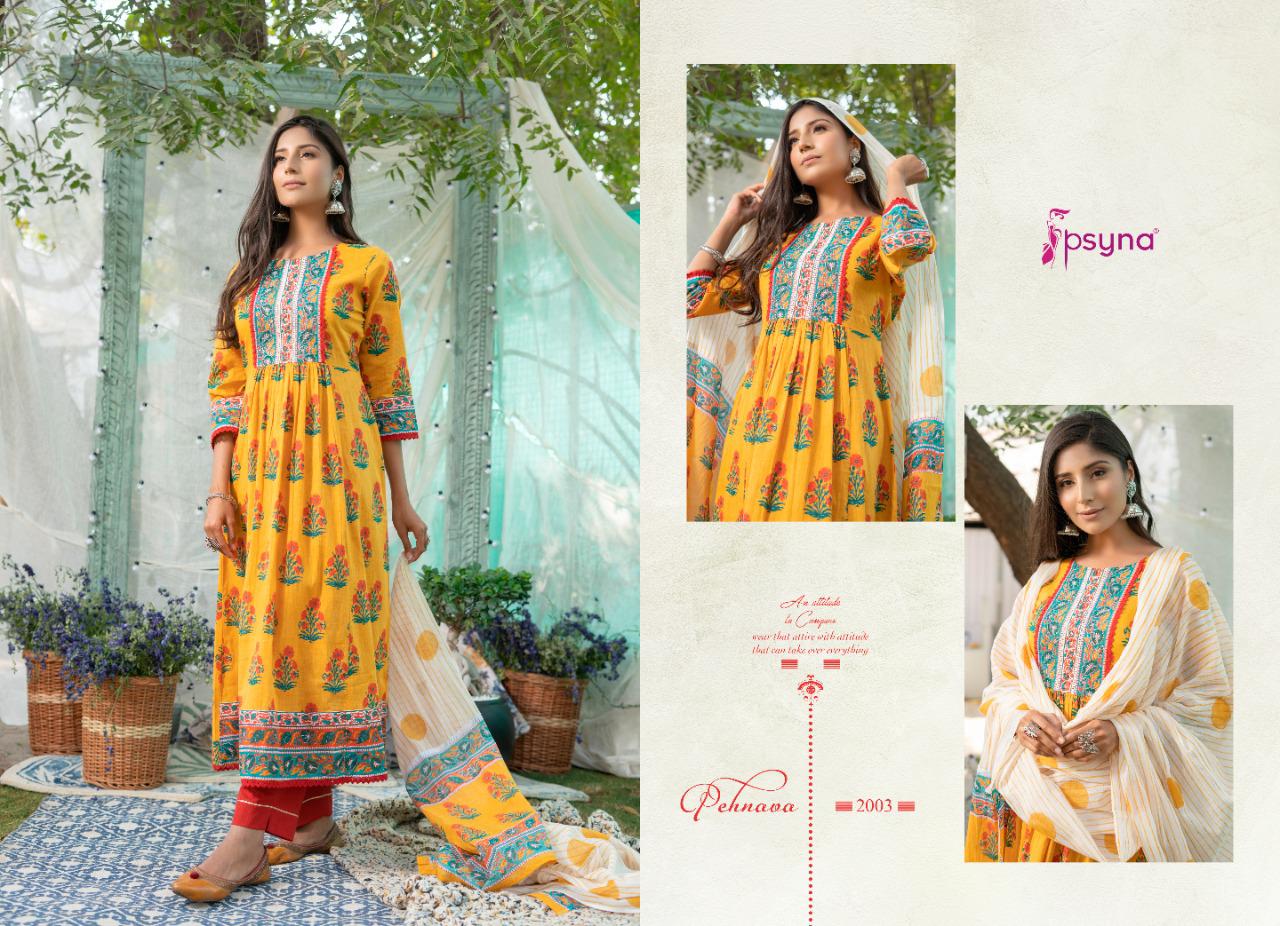 psyna Pehnawa New Edition vol 2 cotton new and modern style top bottom with dupatta catalog