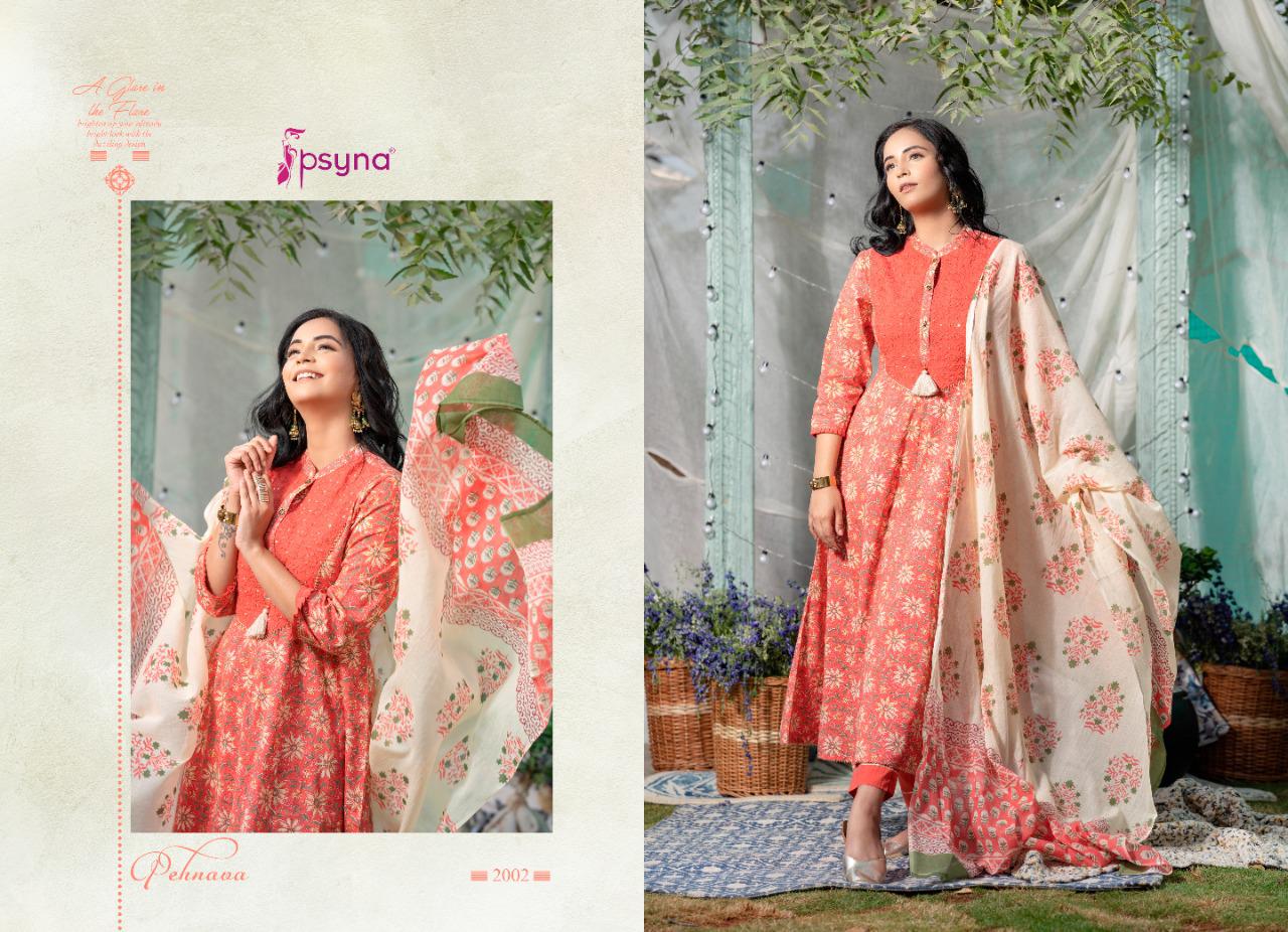 psyna Pehnawa New Edition vol 2 cotton new and modern style top bottom with dupatta catalog