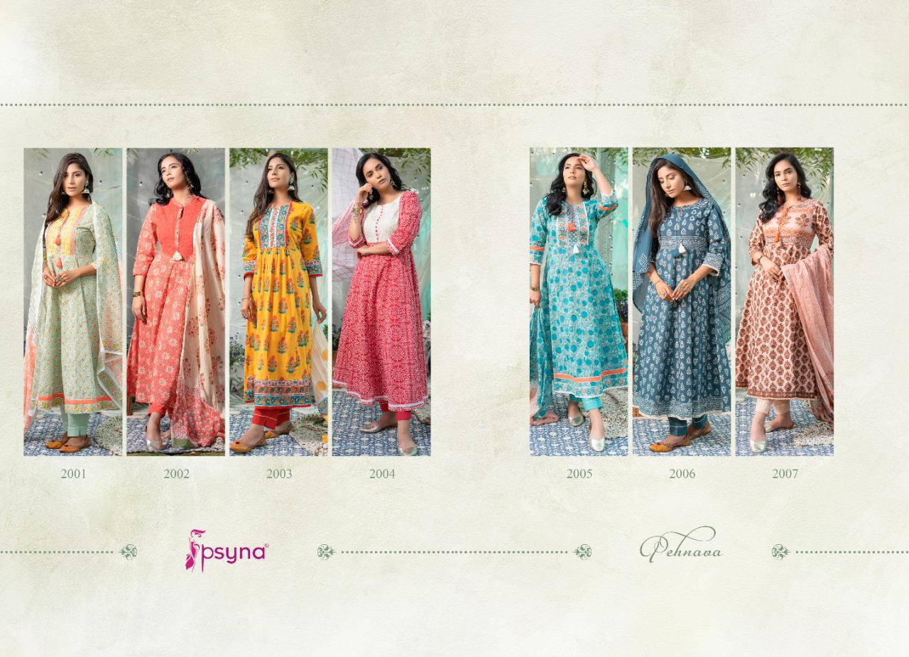 psyna Pehnawa New Edition vol 2 cotton new and modern style top bottom with dupatta catalog