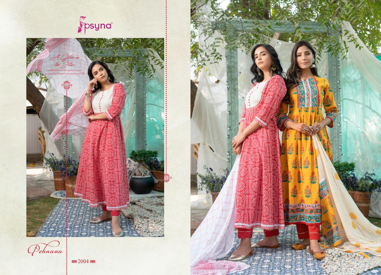 psyna Pehnawa New Edition vol 2 cotton new and modern style top bottom with dupatta catalog