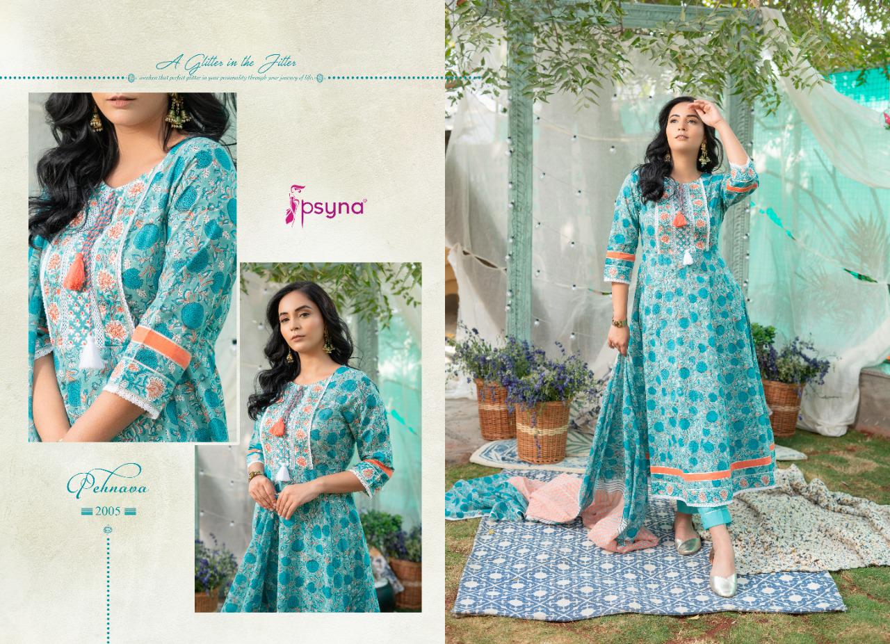 psyna Pehnawa New Edition vol 2 cotton new and modern style top bottom with dupatta catalog