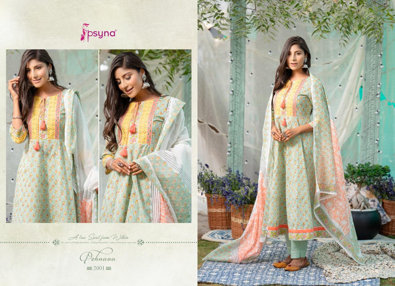 psyna Pehnawa New Edition vol 2 cotton new and modern style top bottom with dupatta catalog