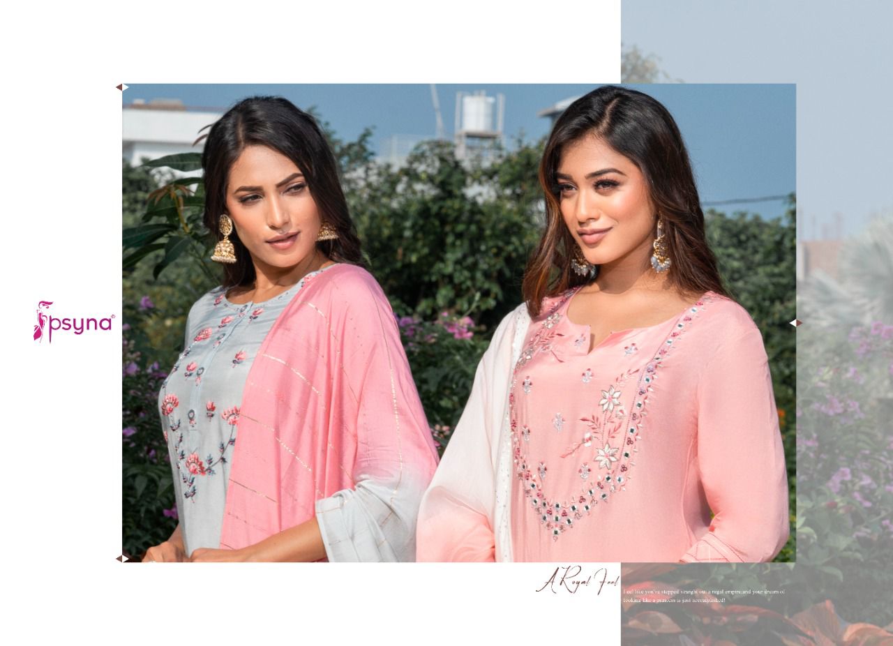 psyna preet vol 7 new and modern style top bottom with dupatta catalog