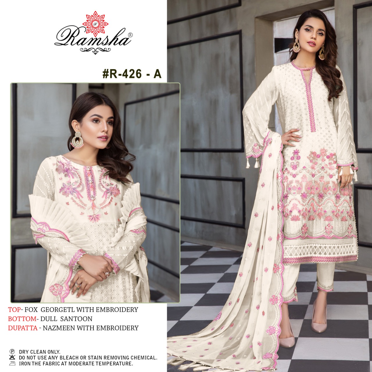 ramsha ramsha r 426 nx georgette innovative look salwar suit catalog