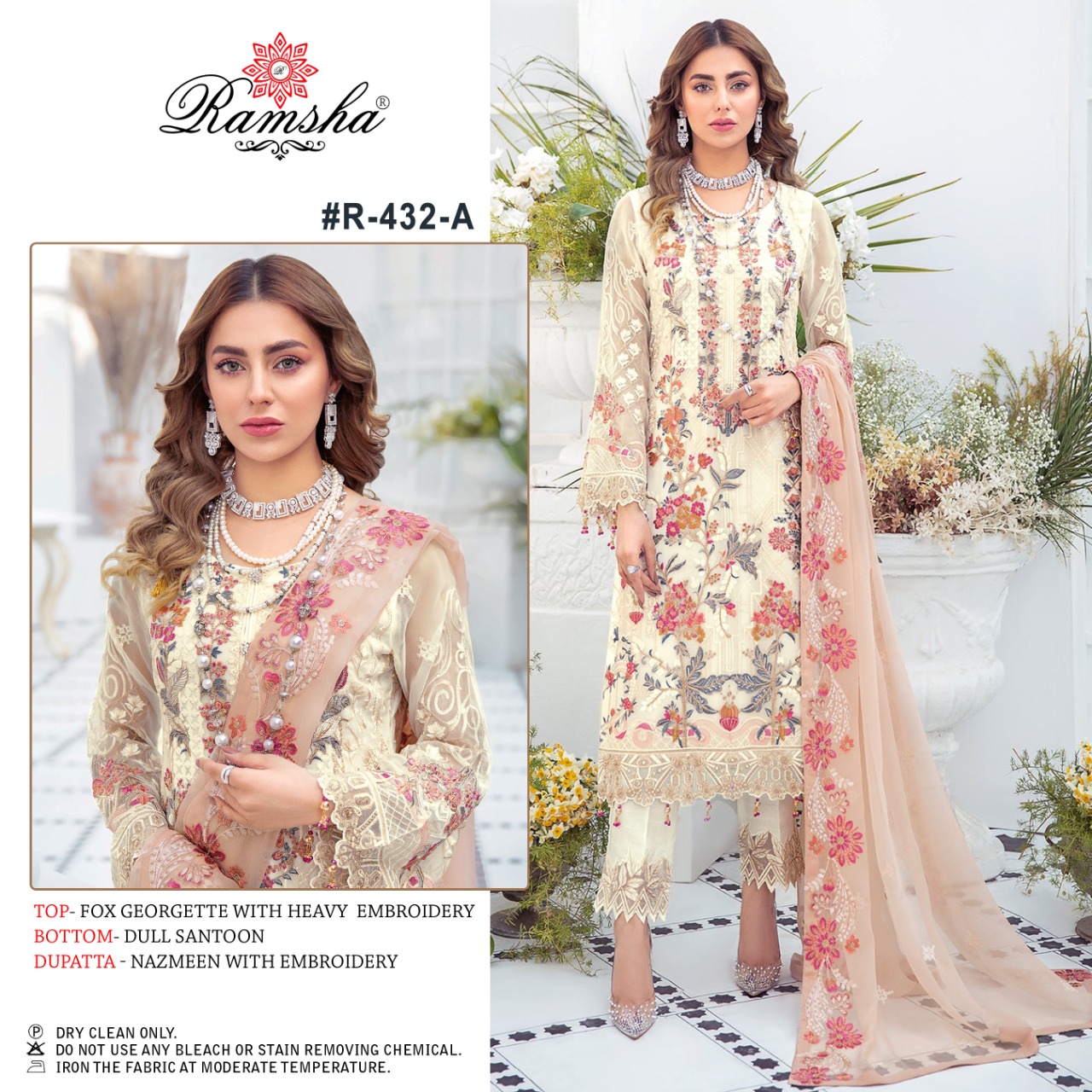 Ramsha Ramsha R-432 A Salwar Kameez Georgette Singles