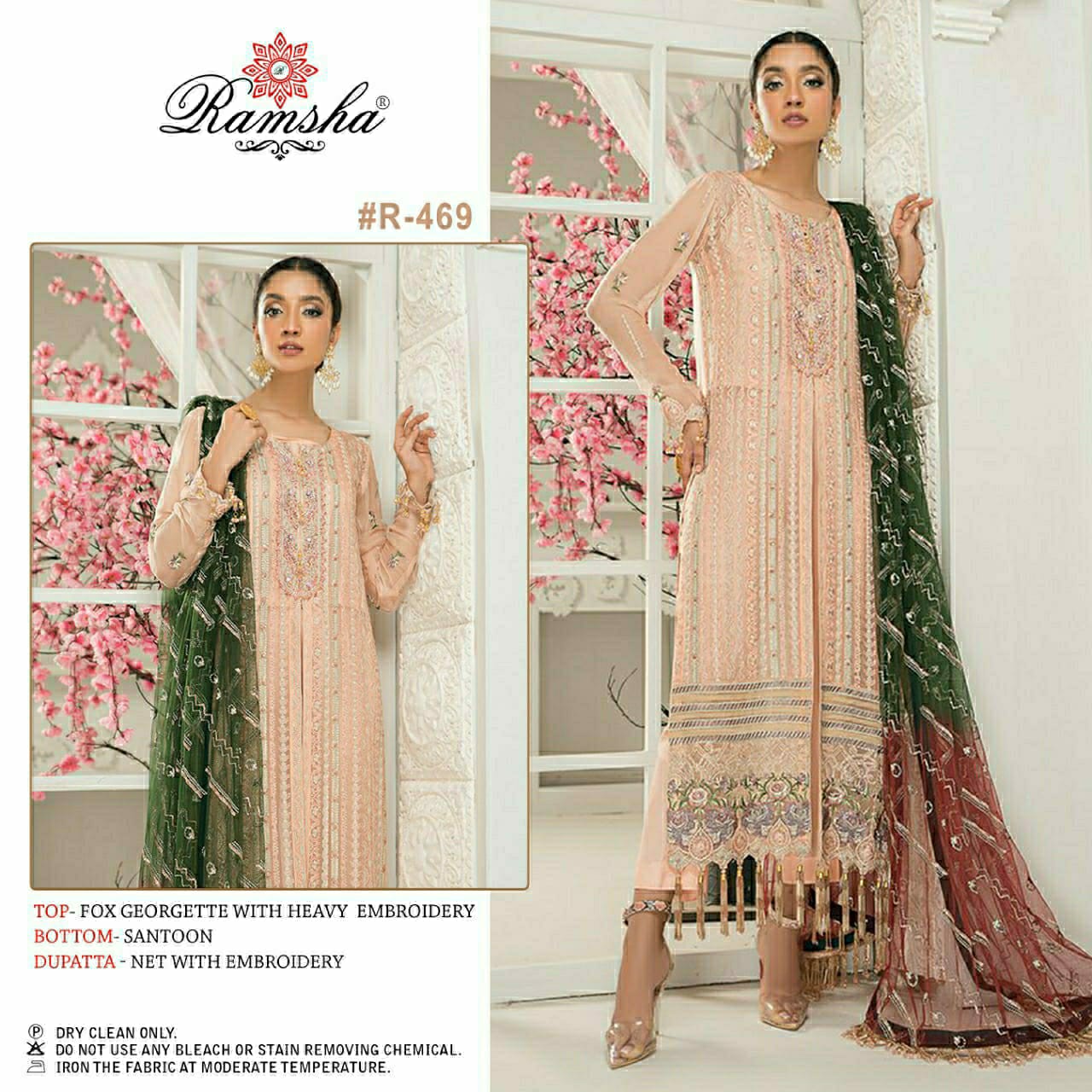 ramsha ramsha r 469 georgette innovative look salwar suit single