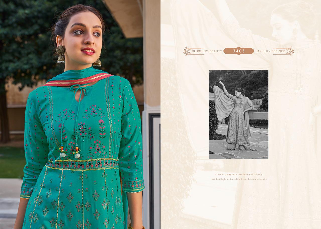 rangoon inspire rayon classic trendy look top bottom with dupatta catalog