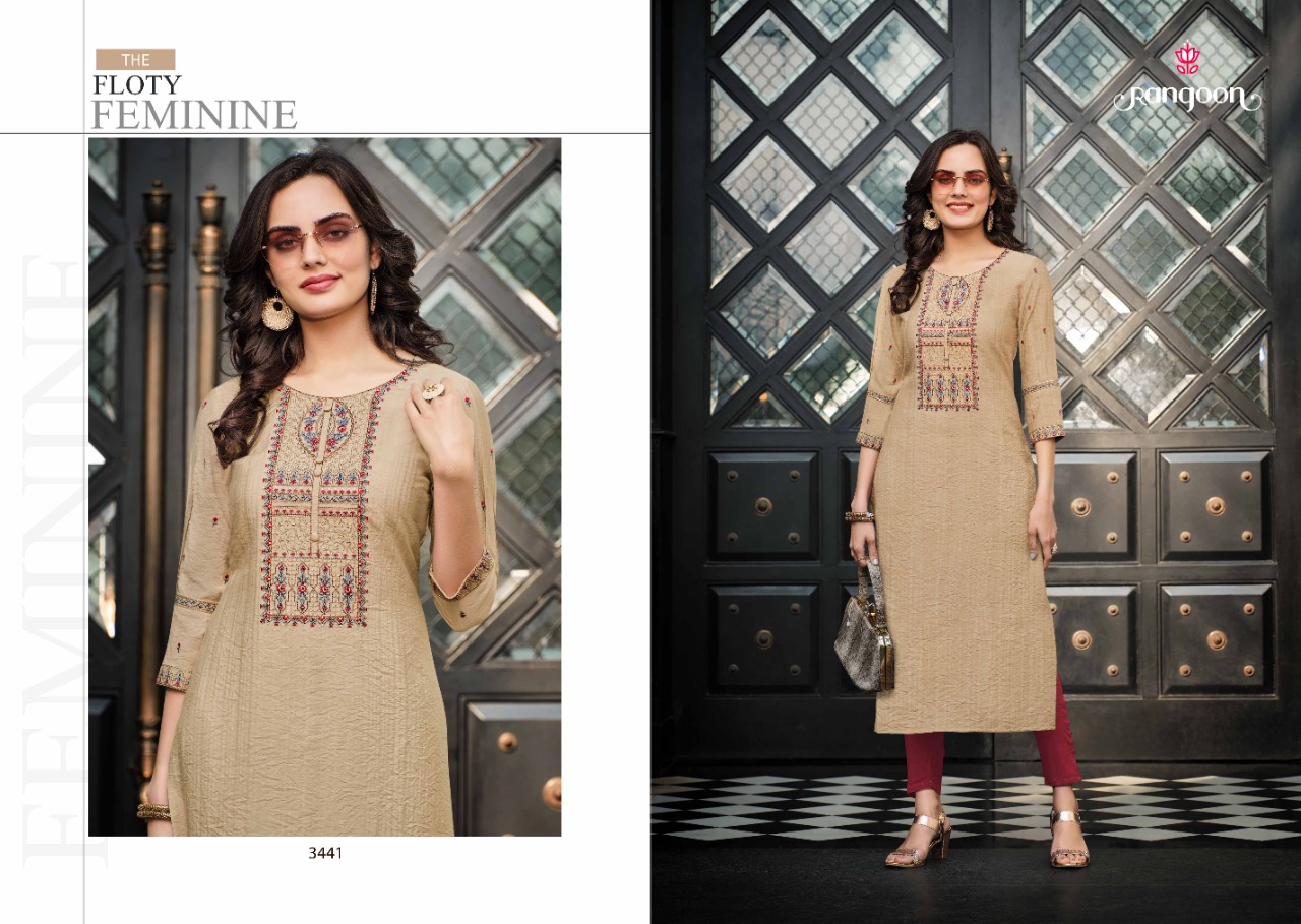 rangoon kessi jeevika voscose new and modern style kurti catalog