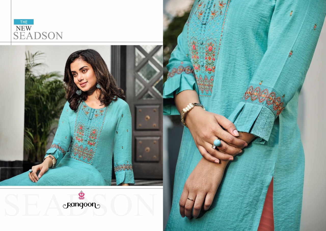 rangoon kessi jeevika voscose new and modern style kurti catalog