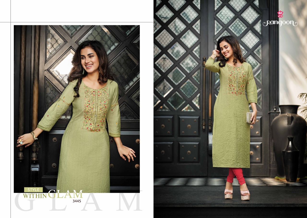 rangoon kessi jeevika voscose new and modern style kurti catalog