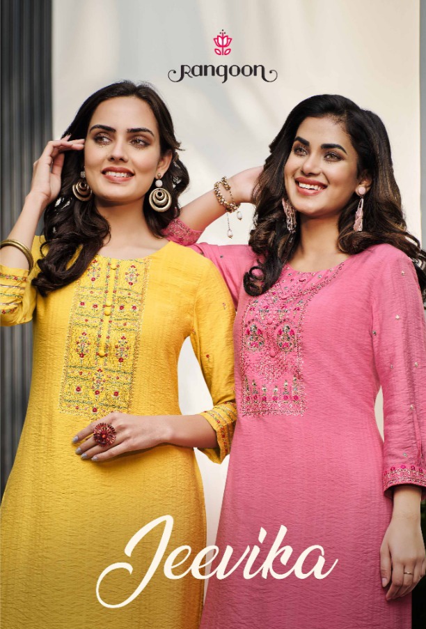 rangoon kessi jeevika voscose new and modern style kurti catalog