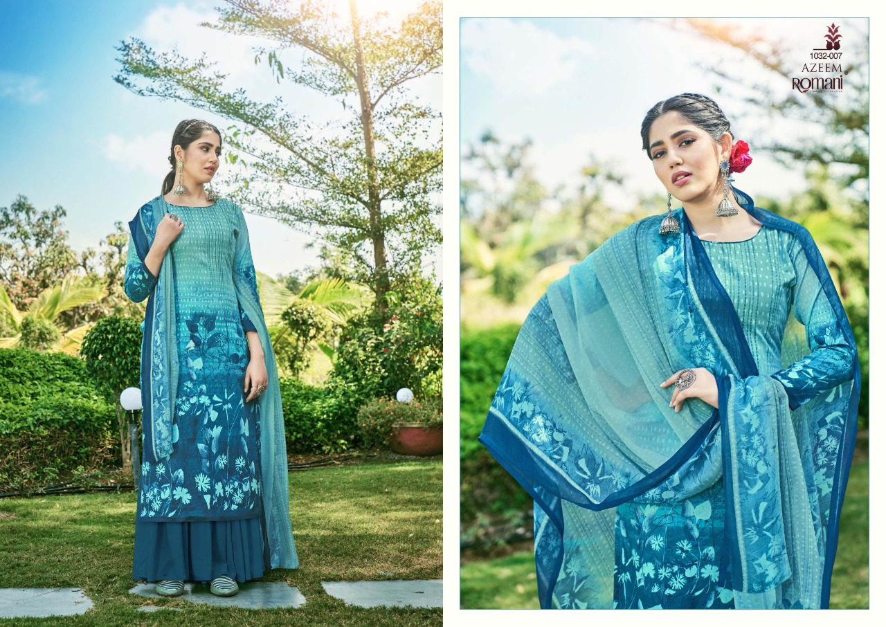 romani azeem cotton catchy look salwar suit catalog