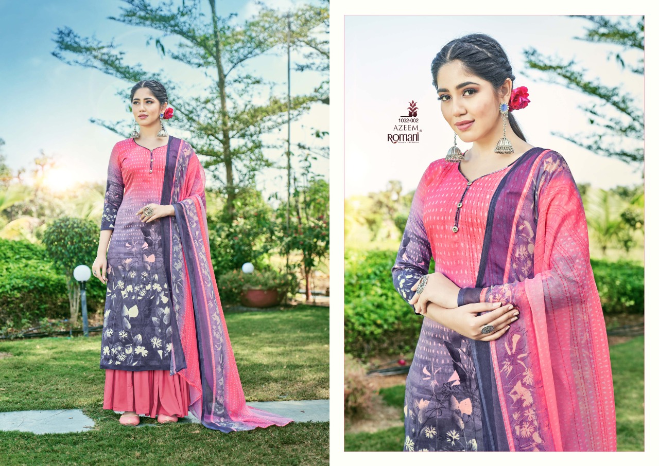 romani azeem cotton catchy look salwar suit catalog