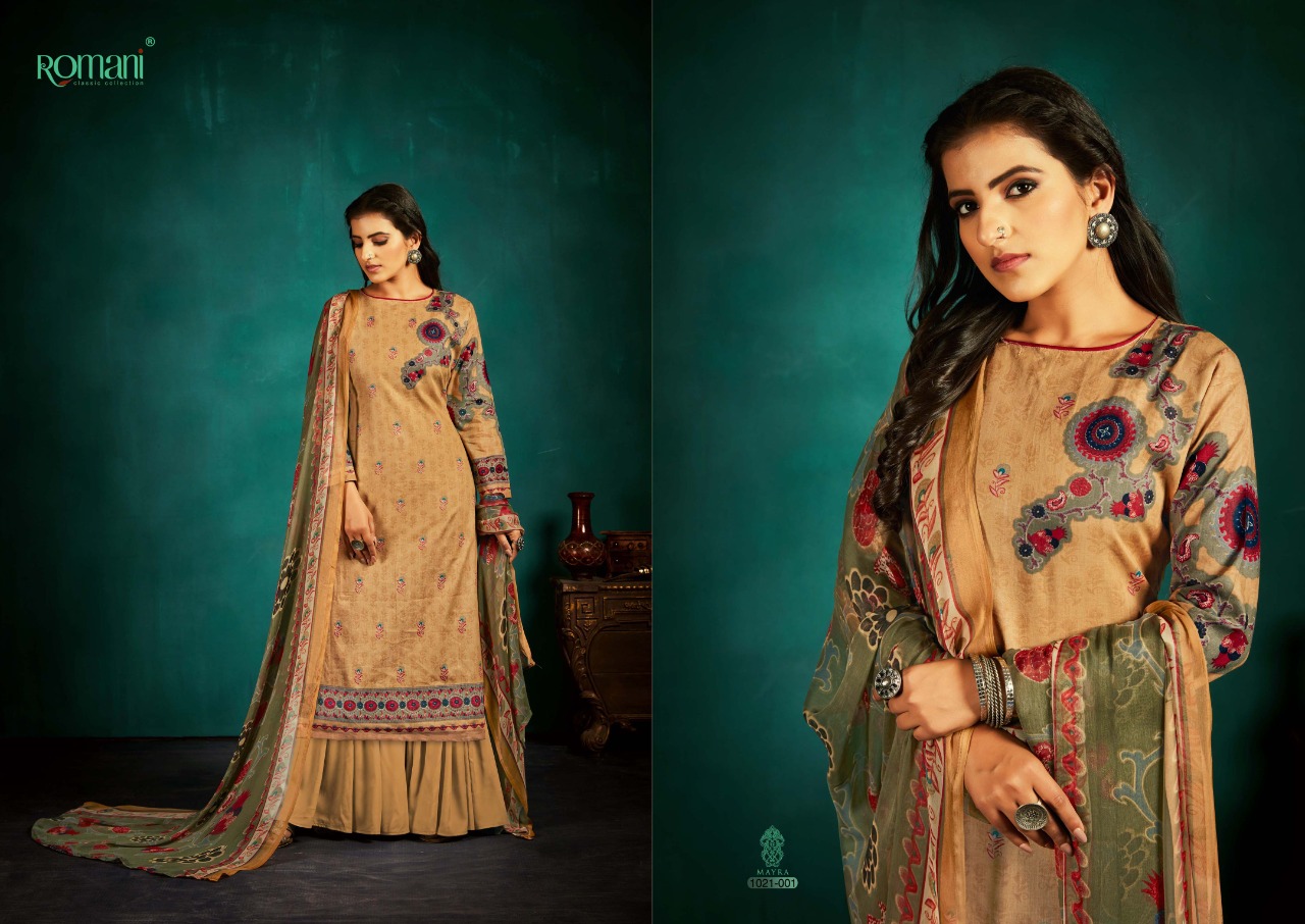 romani mayra cotton exclusive print salwar suit catalog