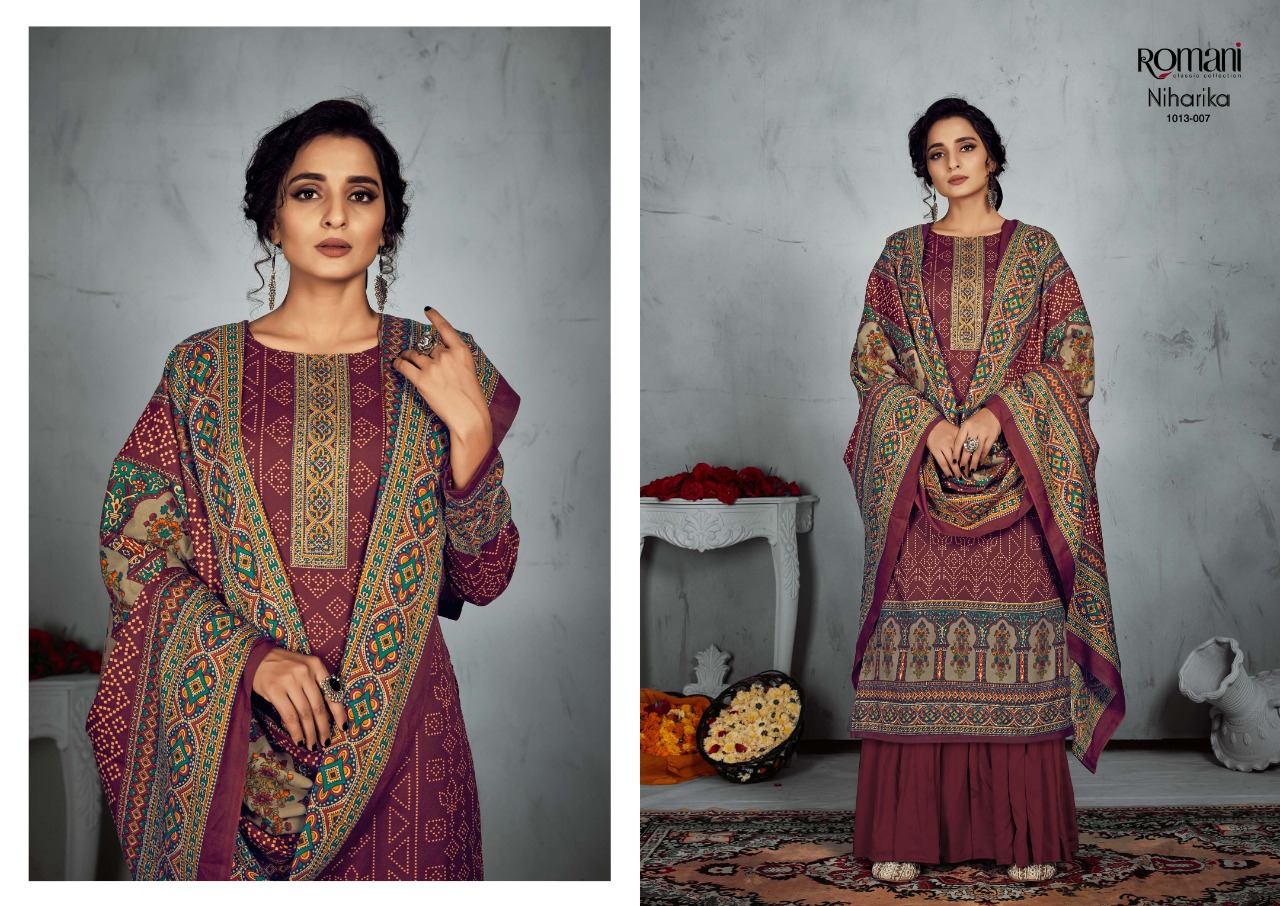 romani niharika cotton exclusive print salwar suit catalog