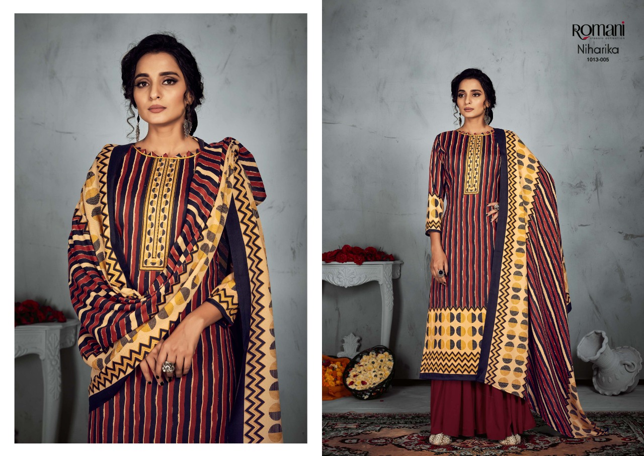 romani niharika cotton exclusive print salwar suit catalog