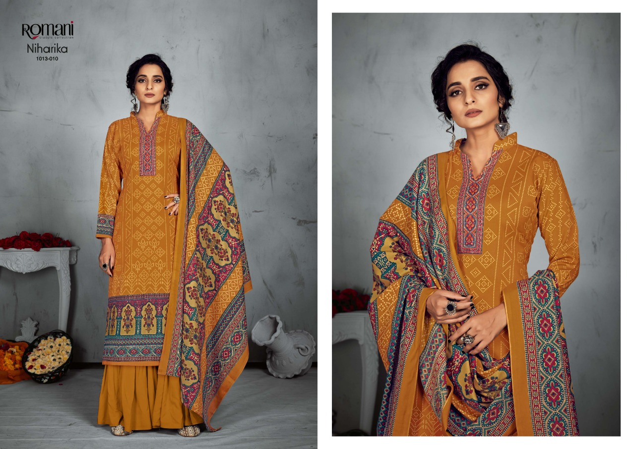 romani niharika cotton exclusive print salwar suit catalog