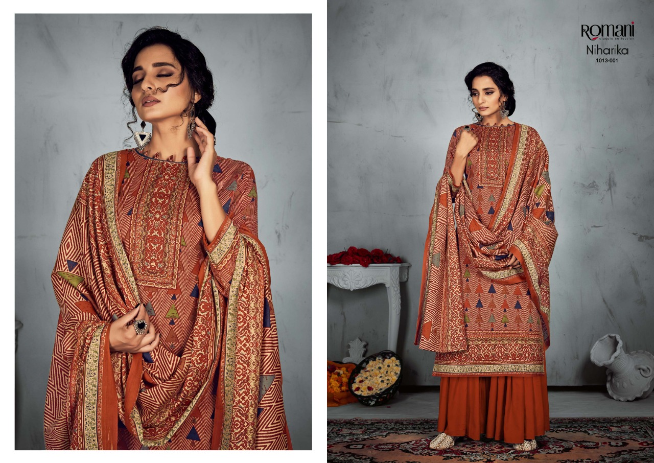 romani niharika cotton exclusive print salwar suit catalog