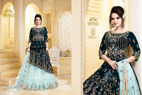 s4u shivali rihanna vol 3 festive look lehngha catalog