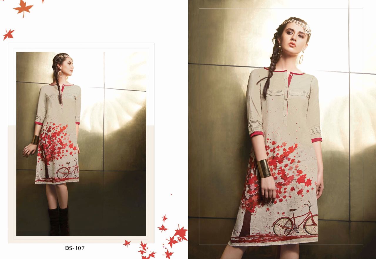 sahiba misha Misha blossom cotton catchy look kurti catalog