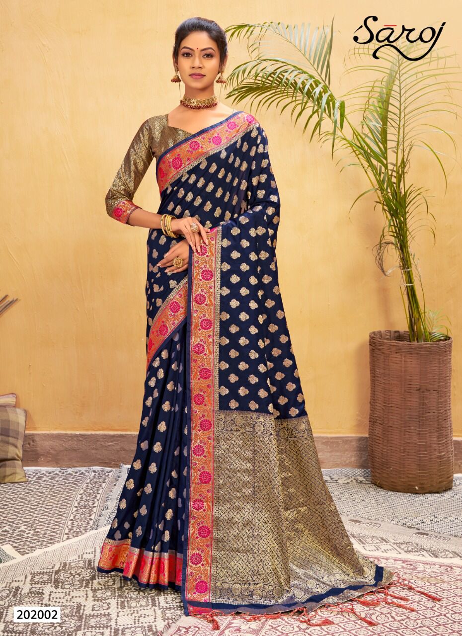 saroj saree amayra silk regal look saree catalog