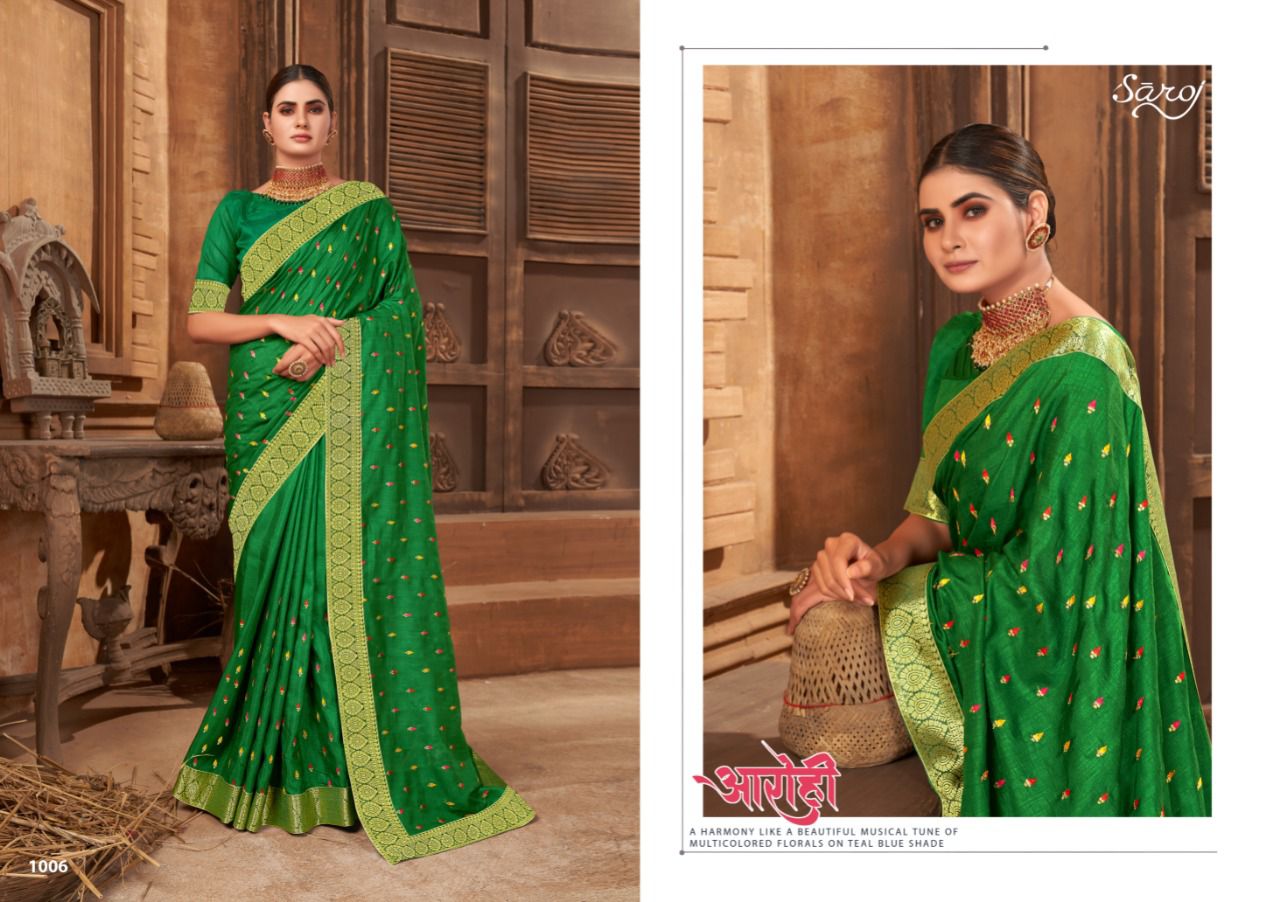 saroj saree divyanka silk new and modern style saree catalog