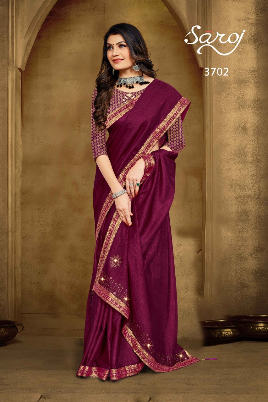 saroj saree galaxy vichitra silk gorgeous look saree catalog