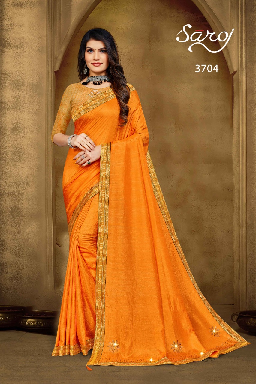 saroj saree galaxy vichitra silk gorgeous look saree catalog