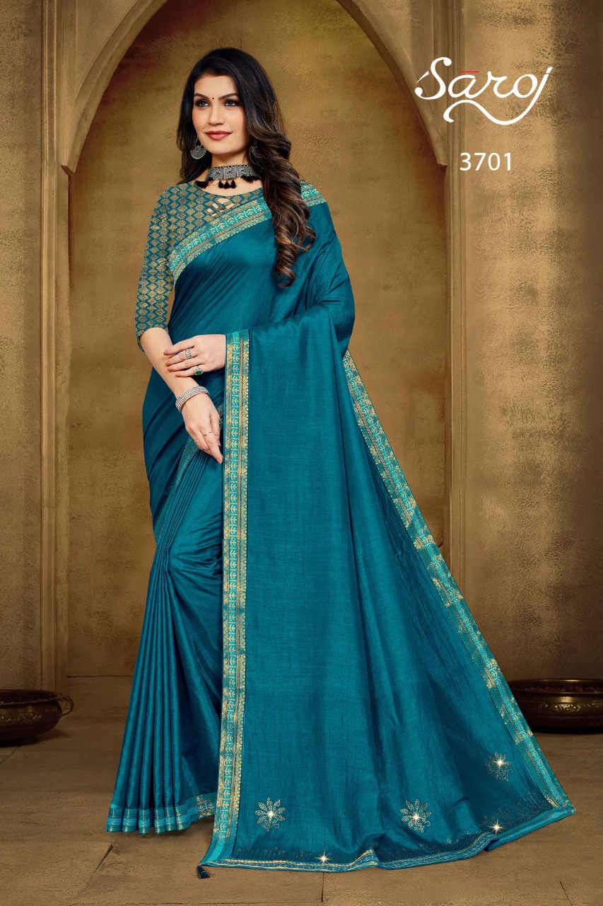 saroj saree galaxy vichitra silk gorgeous look saree catalog