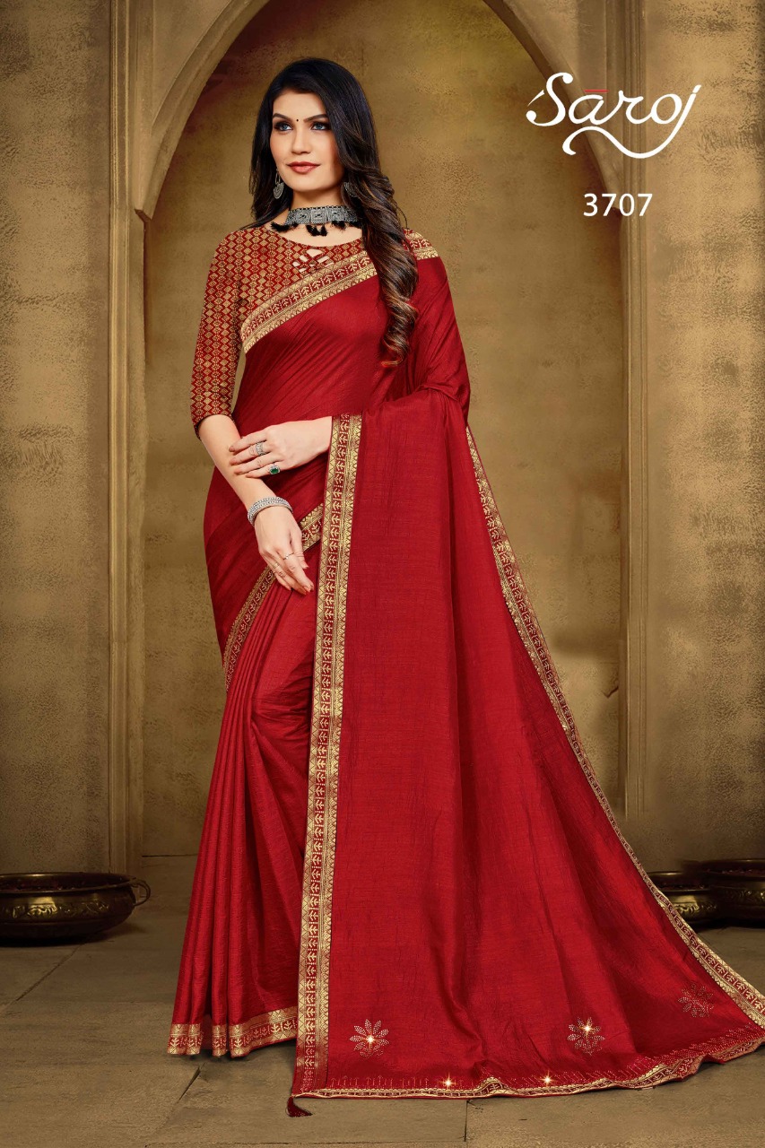 saroj saree galaxy vichitra silk gorgeous look saree catalog