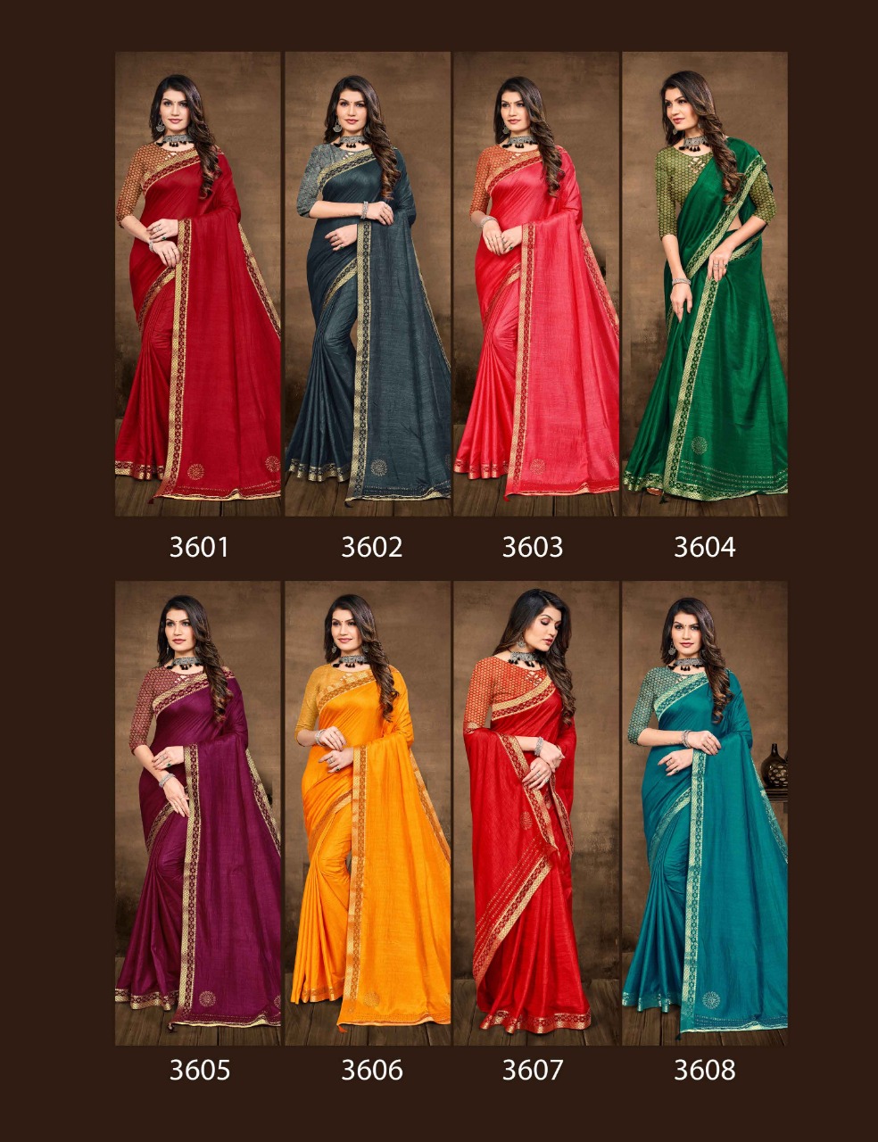 saroj saree kit ket vichitra silk gorgeous look saree catalog