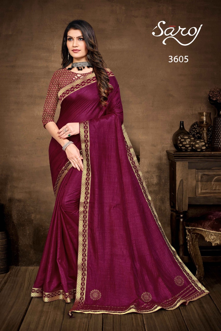 saroj saree kit ket vichitra silk gorgeous look saree catalog