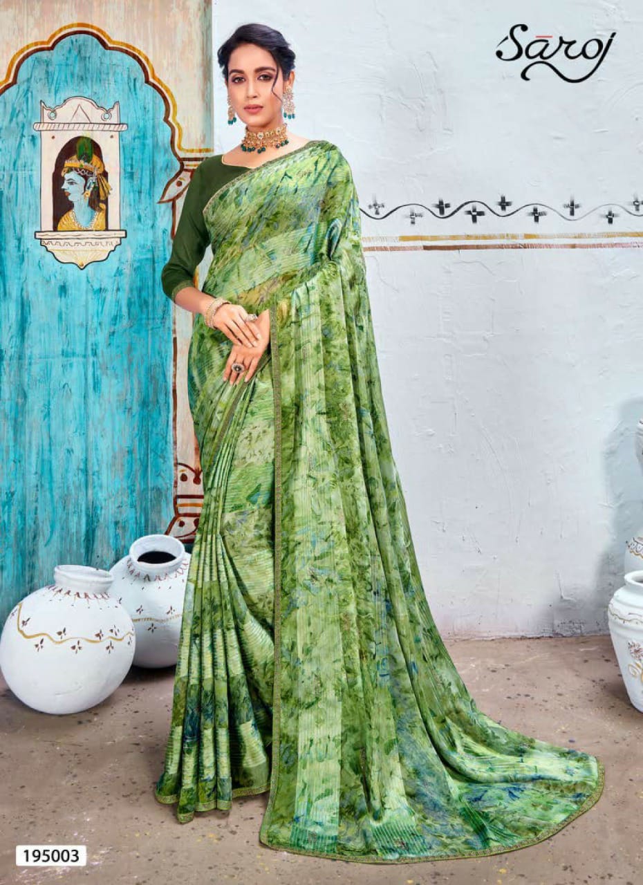 saroj saree Nazrana Banglori Silk gorgeous look saree catalog