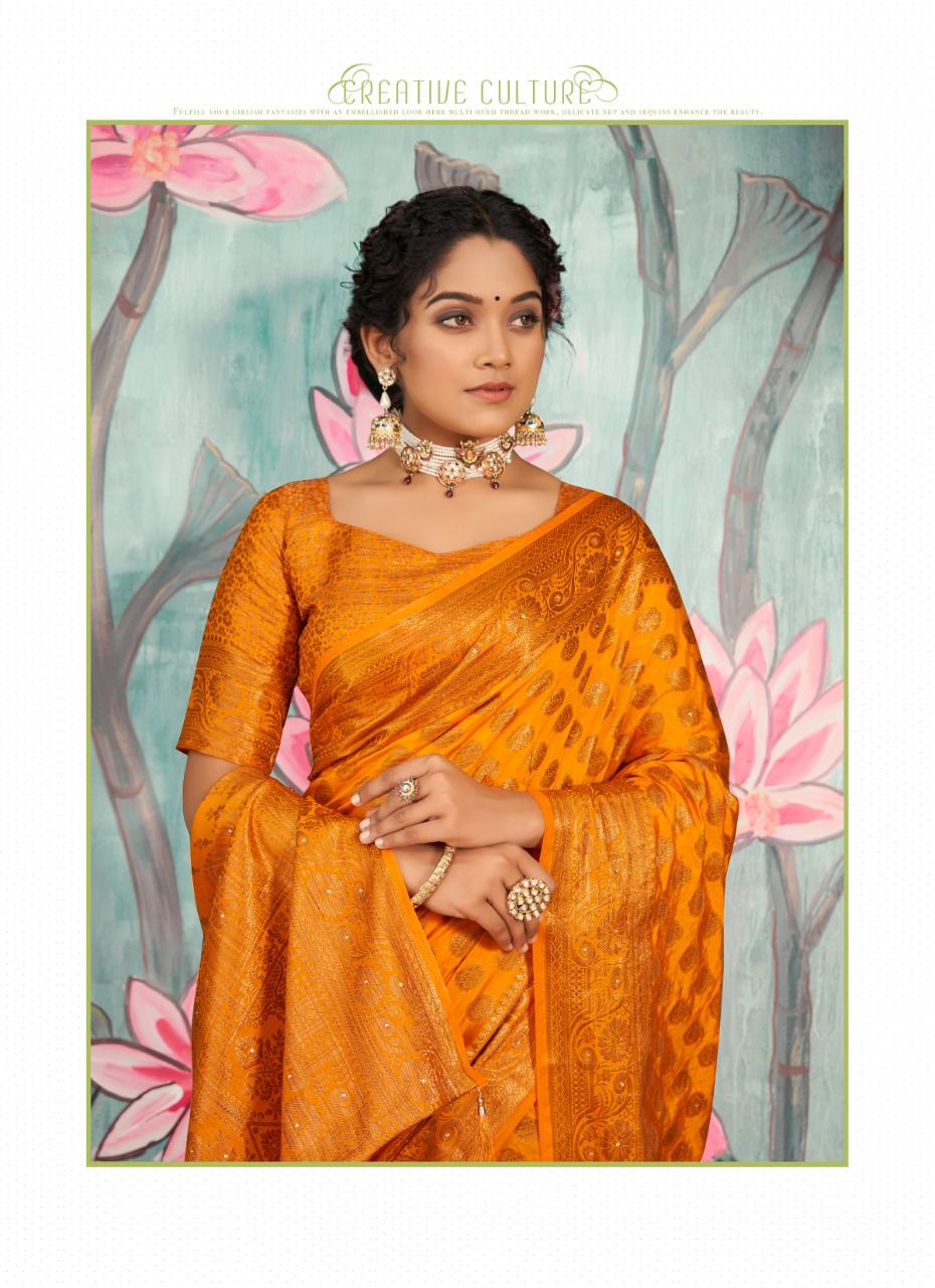 saroj saree reshma silk gorgeous look saree catalog