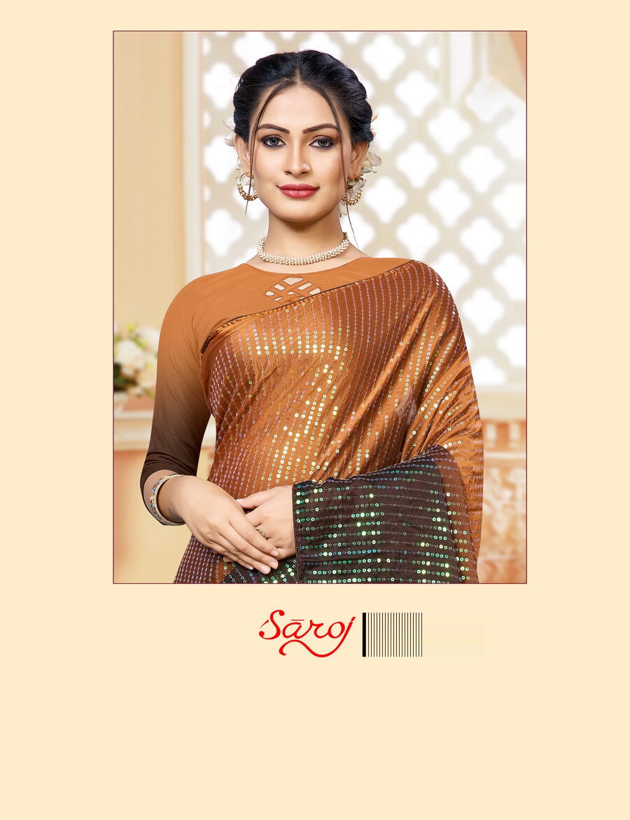 saroj saree valentine silk innovative style saree catalog