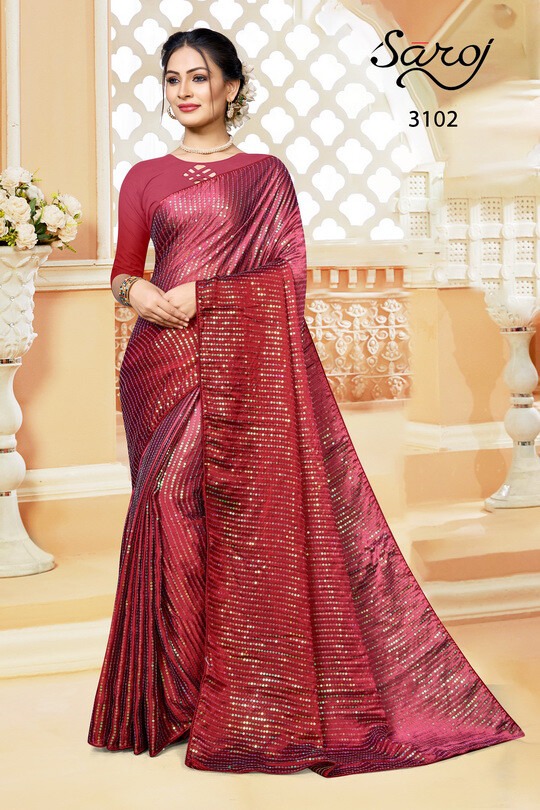 saroj saree valentine silk innovative style saree catalog