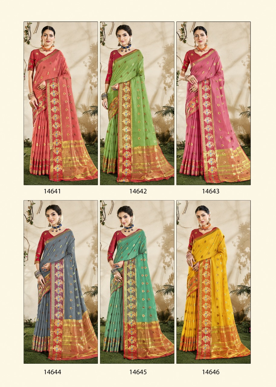 shakunt nandeshwar cotton regal look saree catalog