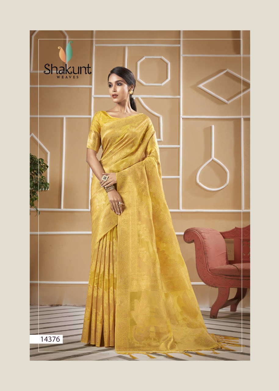 shakunt SKS ORG 551 organza regal look saree catalog