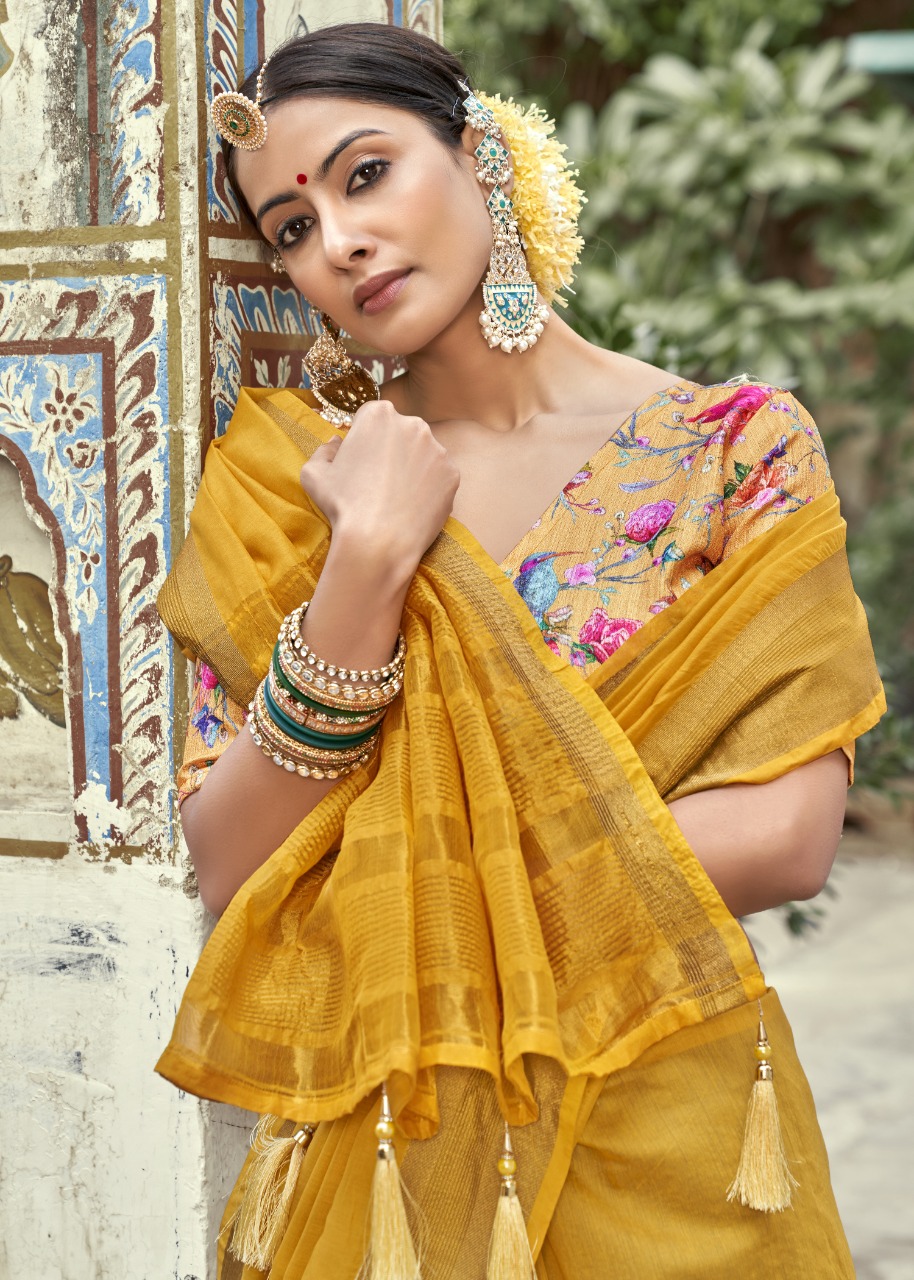 shakunt Weaves chandramallika cotton regal look saree catalog