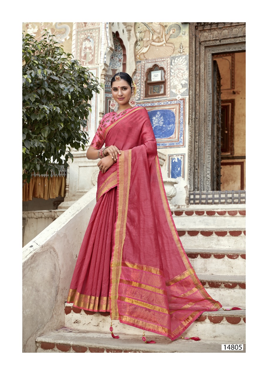 shakunt Weaves chandramallika cotton regal look saree catalog