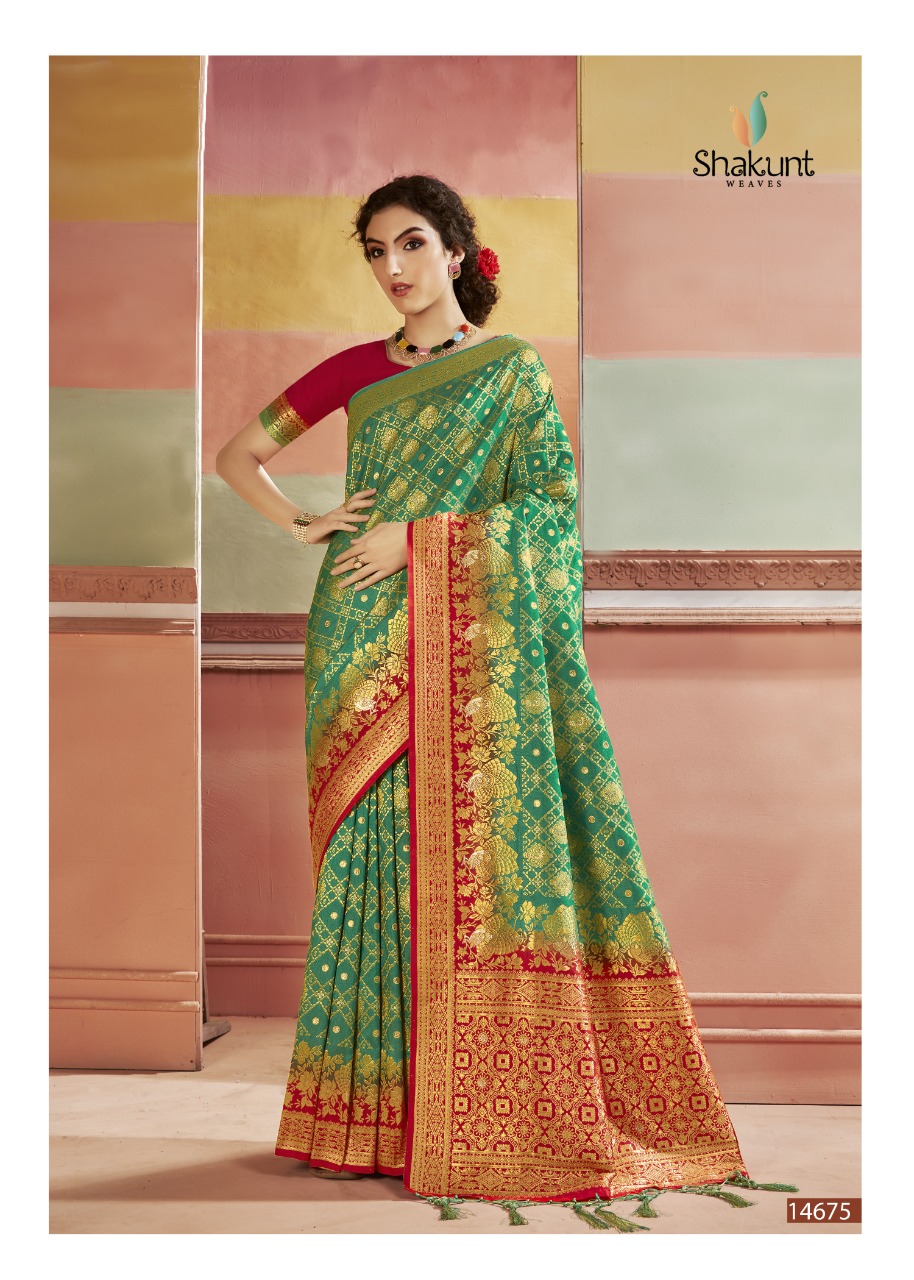 shakunt weaves geeta gauri silk gorgeous look saree catalog