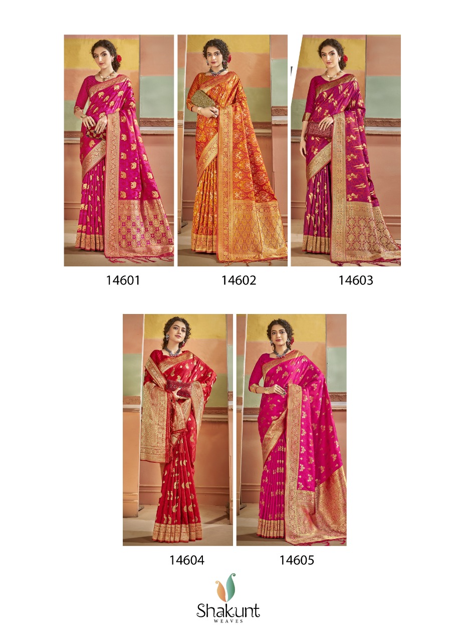 shakunt weaves jagruti fancy silk regal look saree catalog