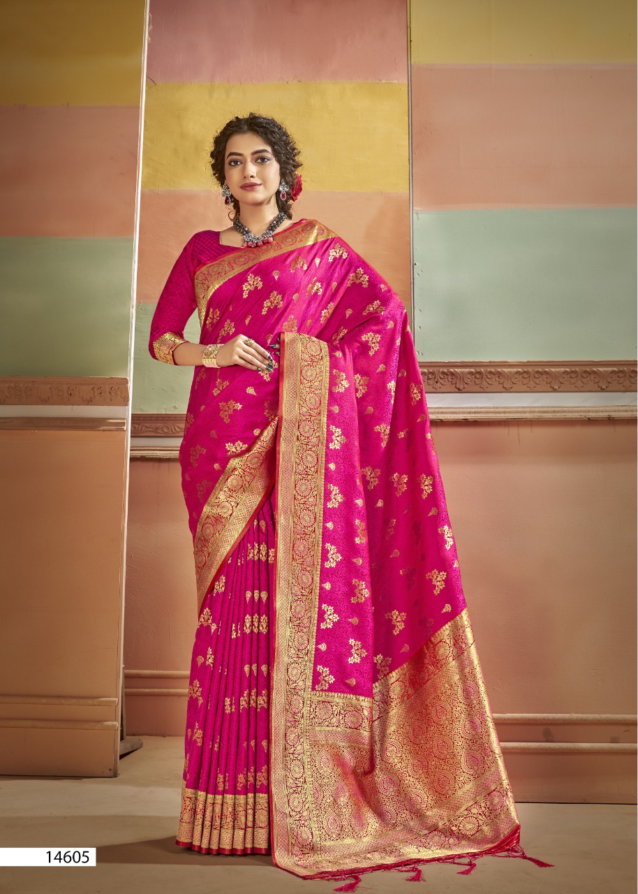 shakunt weaves jagruti fancy silk regal look saree catalog